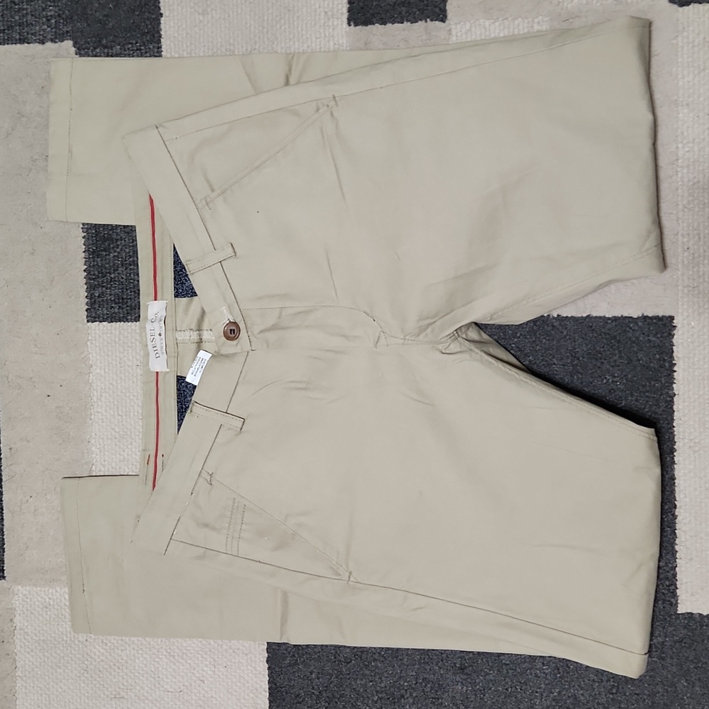 Diesel Cream Tan Slim Fit Casual Chino Dress Pants